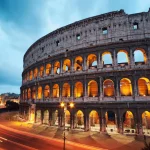 Coliseum at night. Rome - Italy