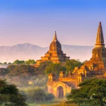 Bagan at Sunset, Myanmar.