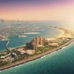 Palm Island in Dubai, aerial view