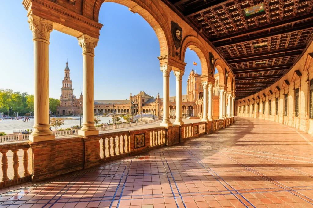 Seville, Spain. Spanish Square (Plaza de Espana)