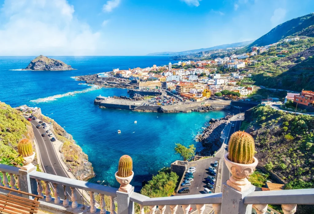 Landscape with Garachico town of Tenerife, Canary Islands, Spain